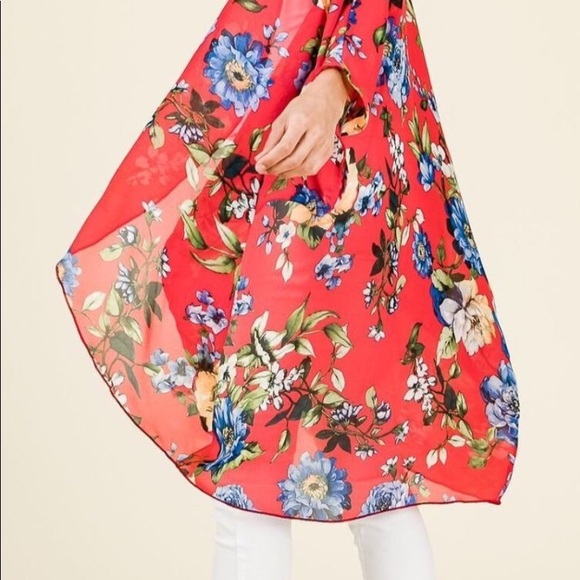 🌺PLUS floral kimono🌺 - Picture 3 of 4